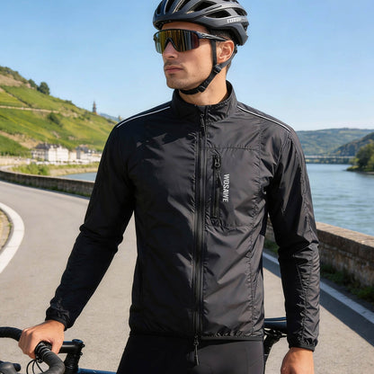 Lightweight Cycling Jacket – Windproof & Water-Repellent Reflective Windbreaker