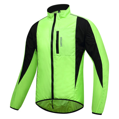 Lightweight Cycling Jacket – Windproof & Water-Repellent Reflective Windbreaker
