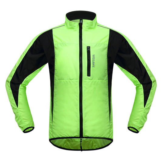 Lightweight Cycling Jacket – Windproof & Water-Repellent Reflective Windbreaker