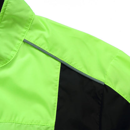 Lightweight Cycling Jacket – Windproof & Water-Repellent Reflective Windbreaker