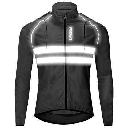 Men’s Lightweight Hooded Cycling Jacket – Breathable & Windproof