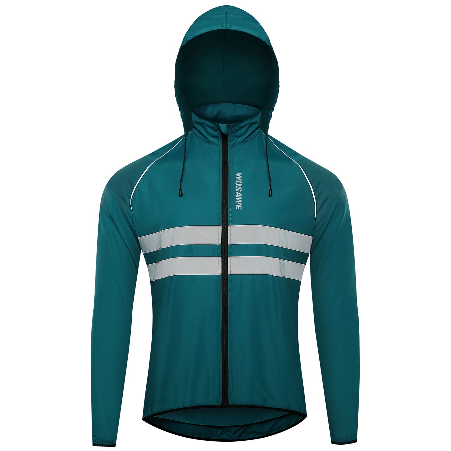 Men’s Lightweight Hooded Cycling Jacket – Breathable & Windproof