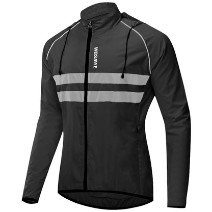 Men’s Lightweight Hooded Cycling Jacket – Breathable & Windproof