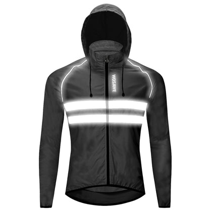 Men’s Lightweight Hooded Cycling Jacket – Breathable & Windproof