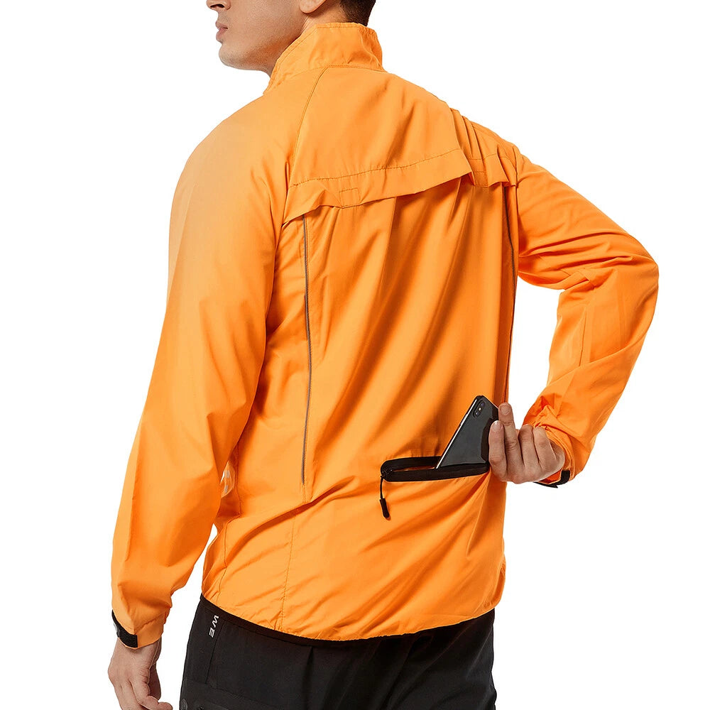 Men's Lightweight Windproof Cycling Jacket – Reflective Ultra-Light Bike Windbreaker