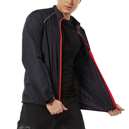 Men's Lightweight Windproof Cycling Jacket – Reflective Ultra-Light Bike Windbreaker