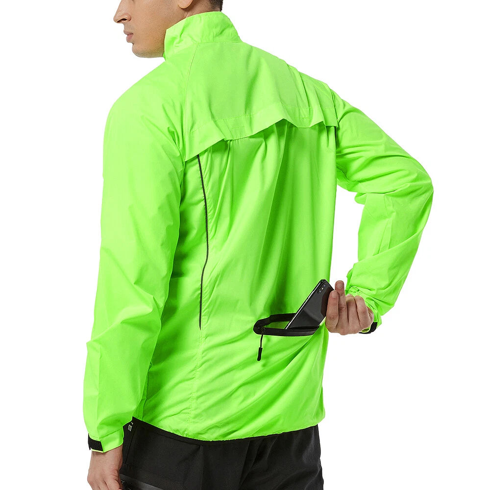 Men's Lightweight Windproof Cycling Jacket – Reflective Ultra-Light Bike Windbreaker