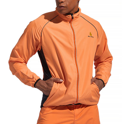 Men’s Long Sleeve Cycling Jacket – Waterproof, Windproof & Reflective MTB Bike Coat