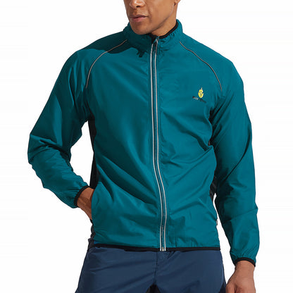 Men’s Long Sleeve Cycling Jacket – Waterproof, Windproof & Reflective MTB Bike Coat