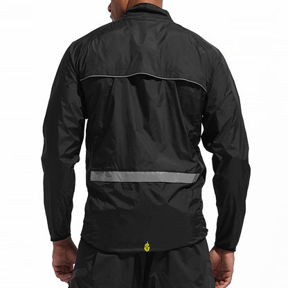 Men’s Long Sleeve Cycling Jacket – Waterproof, Windproof & Reflective MTB Bike Coat