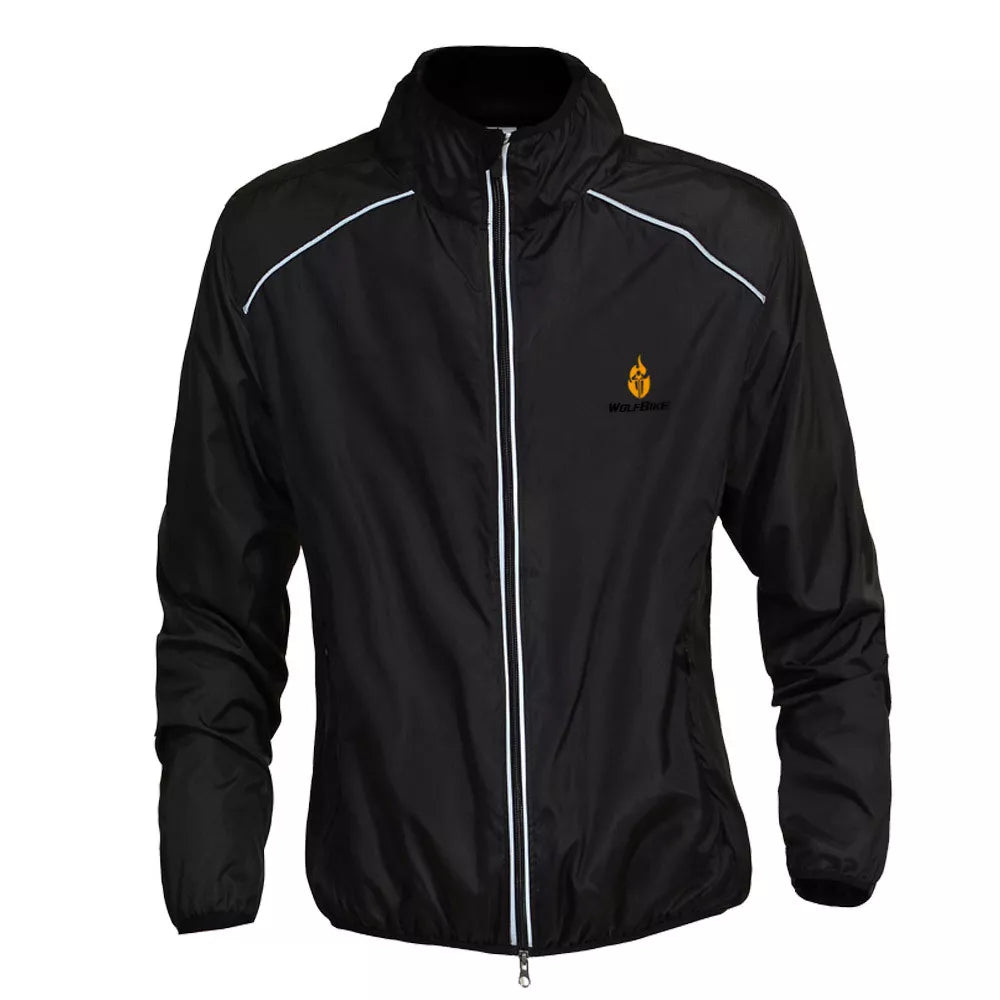 Men’s Long Sleeve Cycling Jacket – Waterproof, Windproof & Reflective MTB Bike Coat