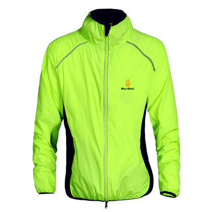 Men’s Long Sleeve Cycling Jacket – Waterproof, Windproof & Reflective MTB Bike Coat