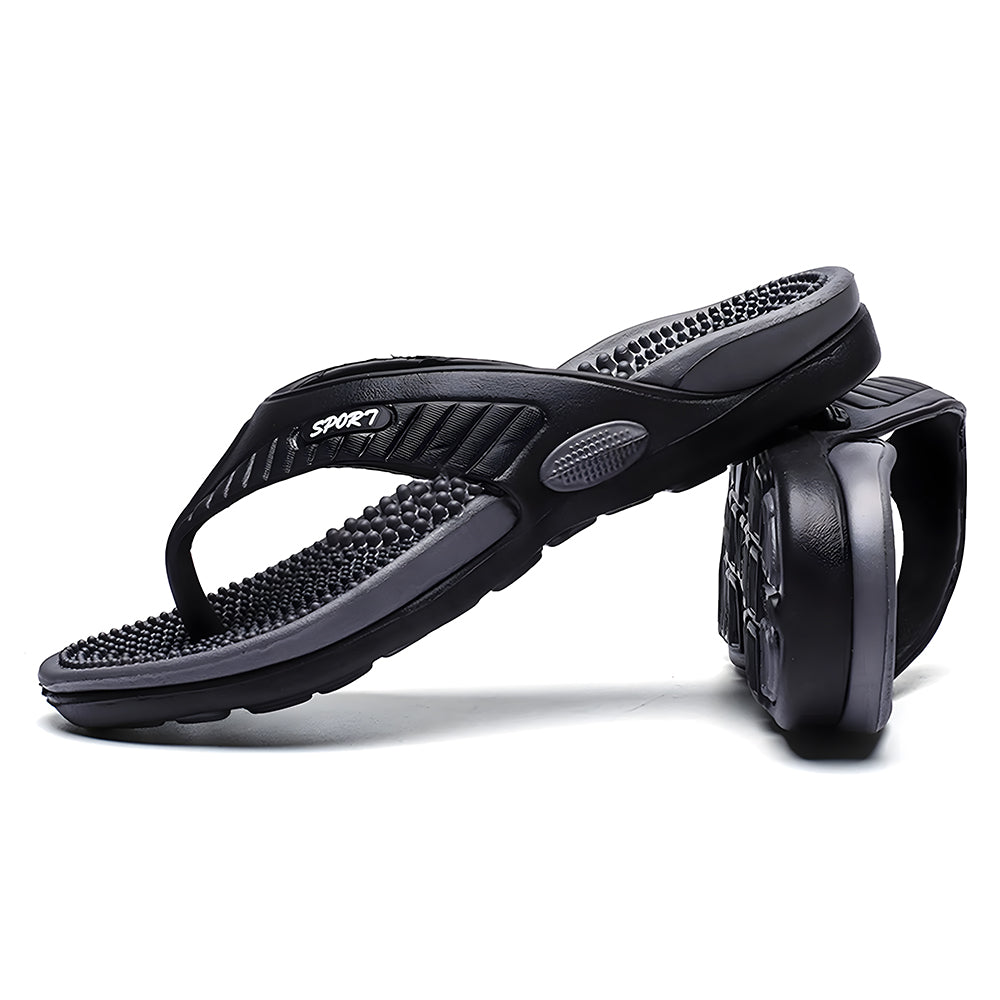Men’s Massage Flip Flops – Orthopedic Arch Support Summer Beach