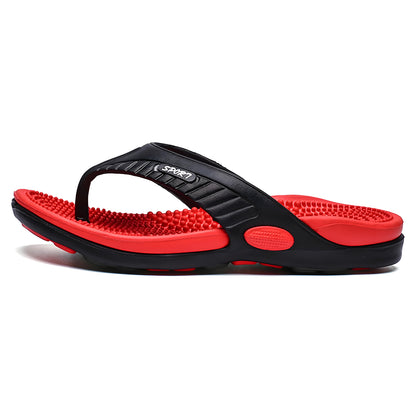 Men’s Massage Flip Flops – Orthopedic Arch Support Summer Beach