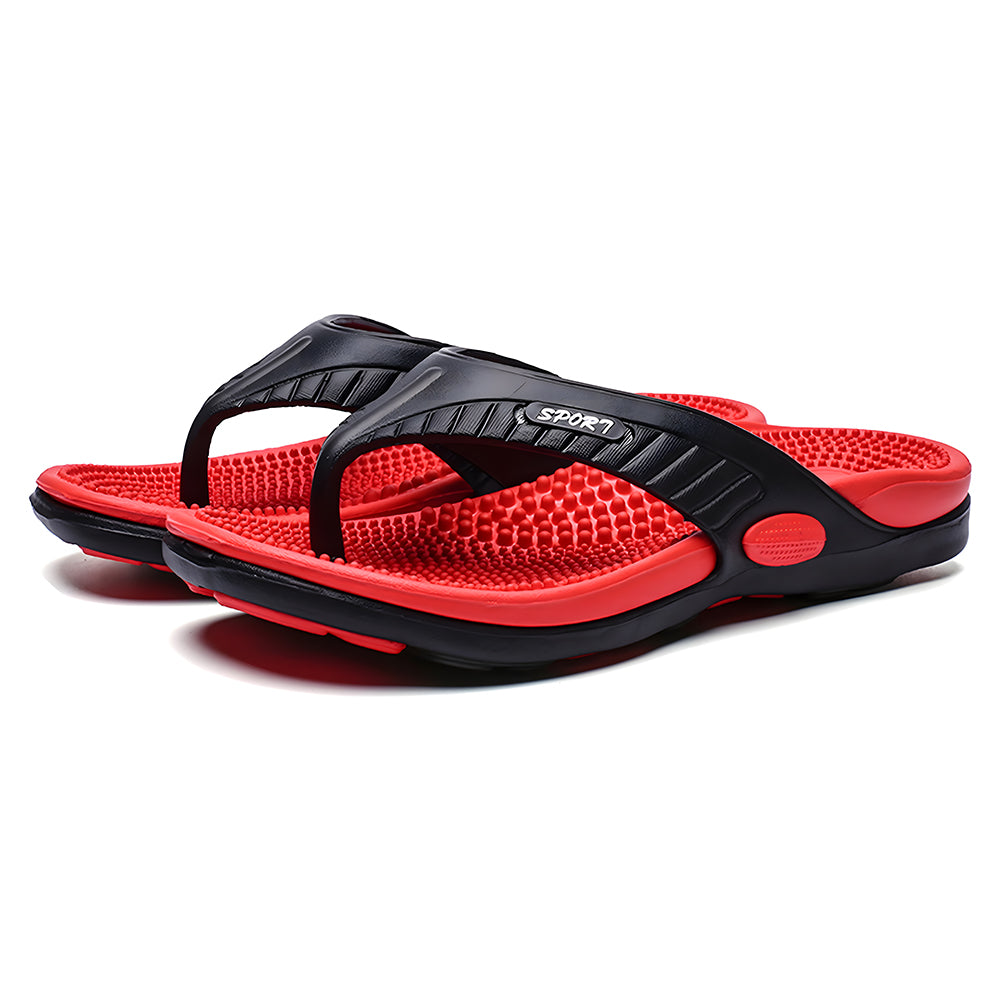 Men’s Massage Flip Flops – Orthopedic Arch Support Summer Beach