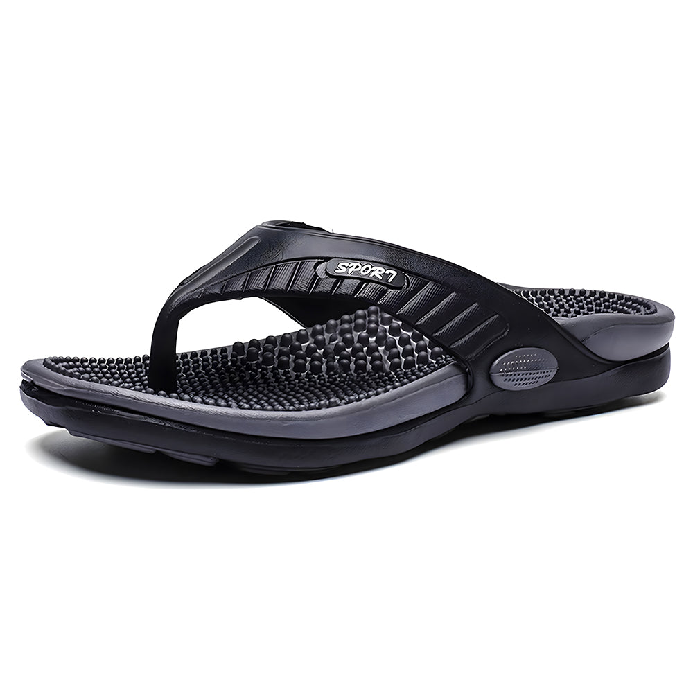 Men’s Massage Flip Flops – Orthopedic Arch Support Summer Beach