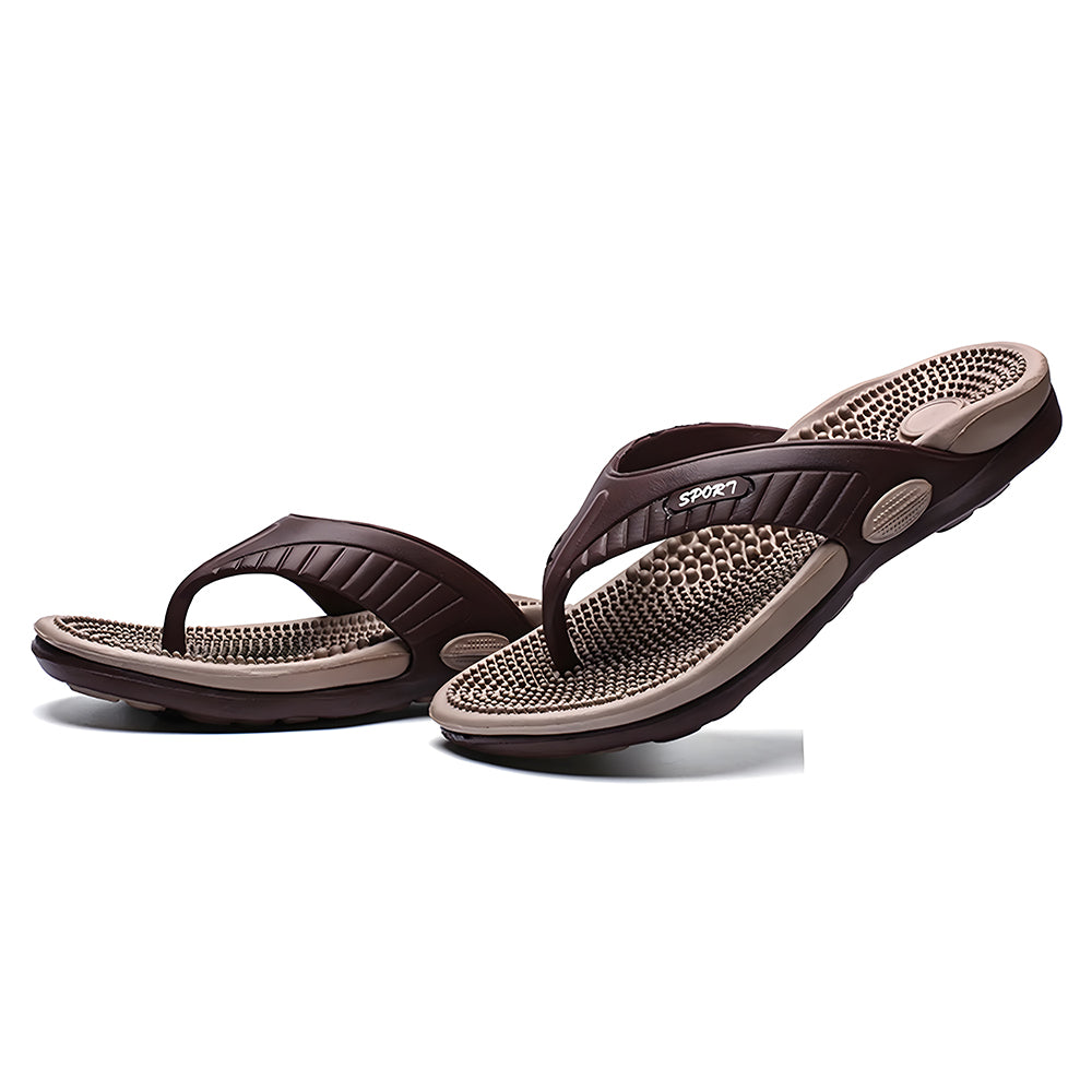 Men’s Massage Flip Flops – Orthopedic Arch Support Summer Beach