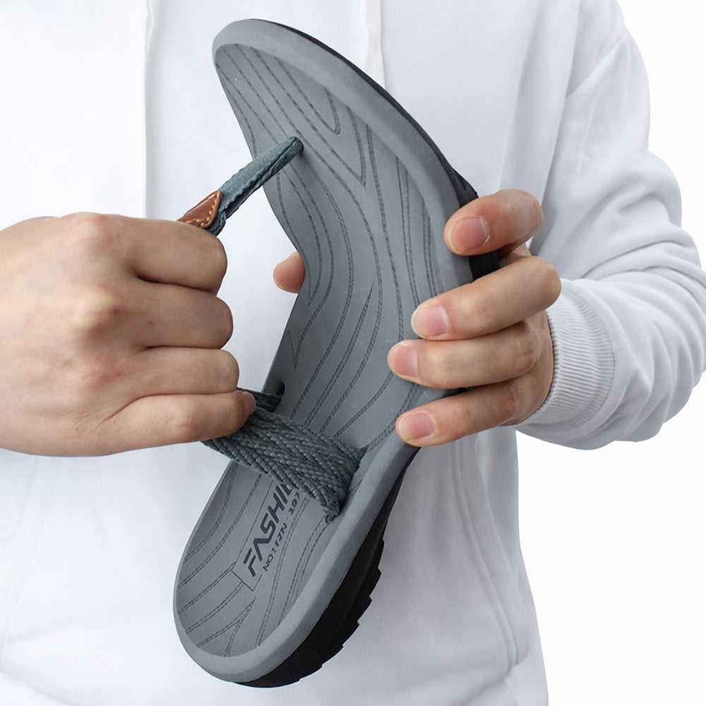 Men’s Arch Support Flip Flops – Comfortable Non-Slip Beach Sandals