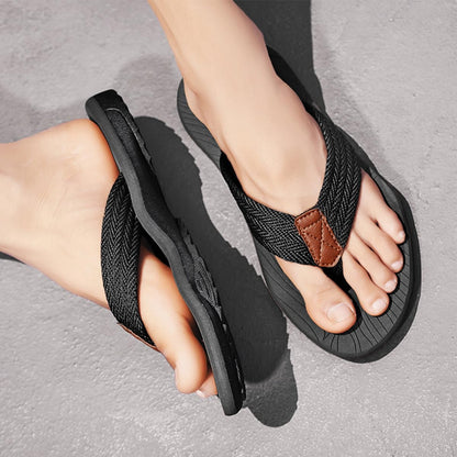 Men’s Arch Support Flip Flops – Comfortable Non-Slip Beach Sandals
