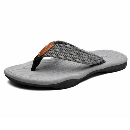 Men’s Arch Support Flip Flops – Comfortable Non-Slip Beach Sandals
