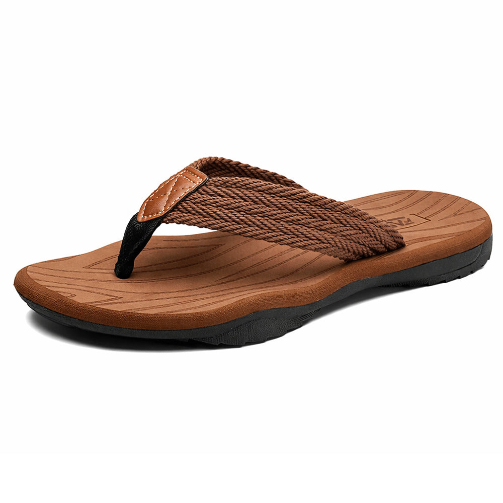 Men’s Arch Support Flip Flops – Comfortable Non-Slip Beach Sandals