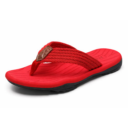 Men’s Arch Support Flip Flops – Comfortable Non-Slip Beach Sandals