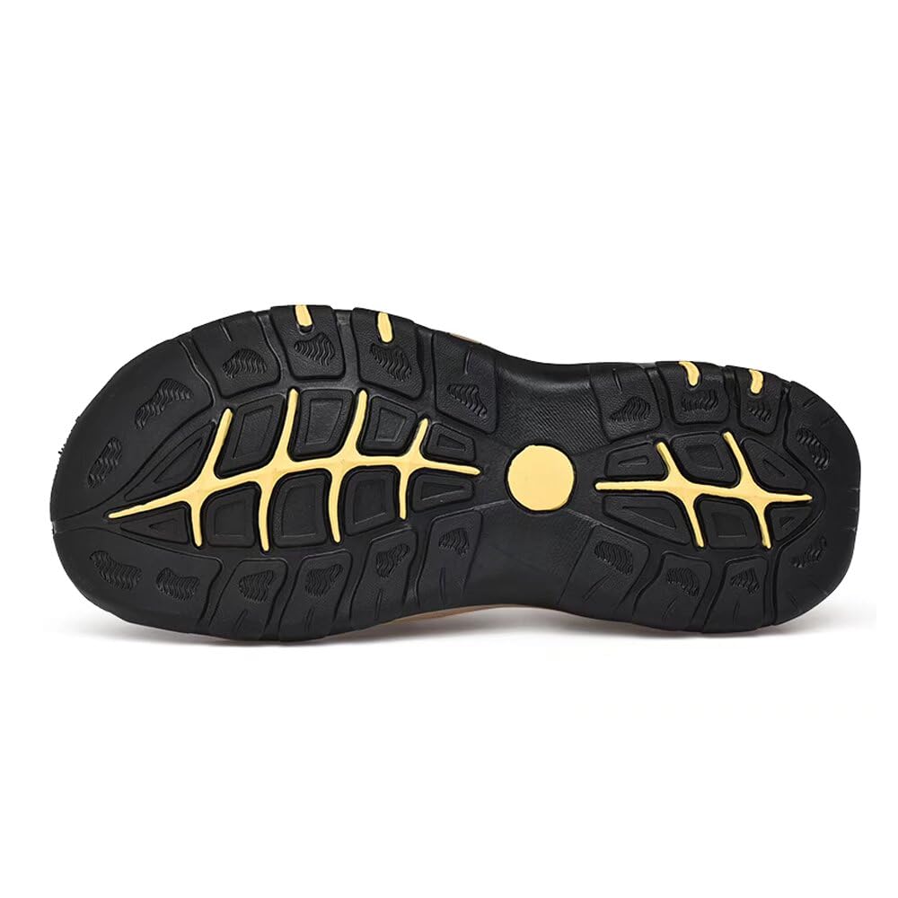 Men’s Outdoor Closed-Toe Hiking Sandals with Arch Support & Toe Protection