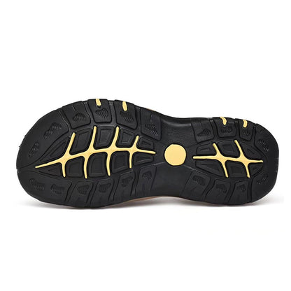 Men’s Outdoor Closed-Toe Hiking Sandals with Arch Support & Toe Protection