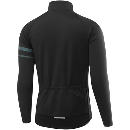 Men’s Outdoor Cycling Jacket – Windproof, Thermal Fleece, Reflective Coat for Autumn & Winter