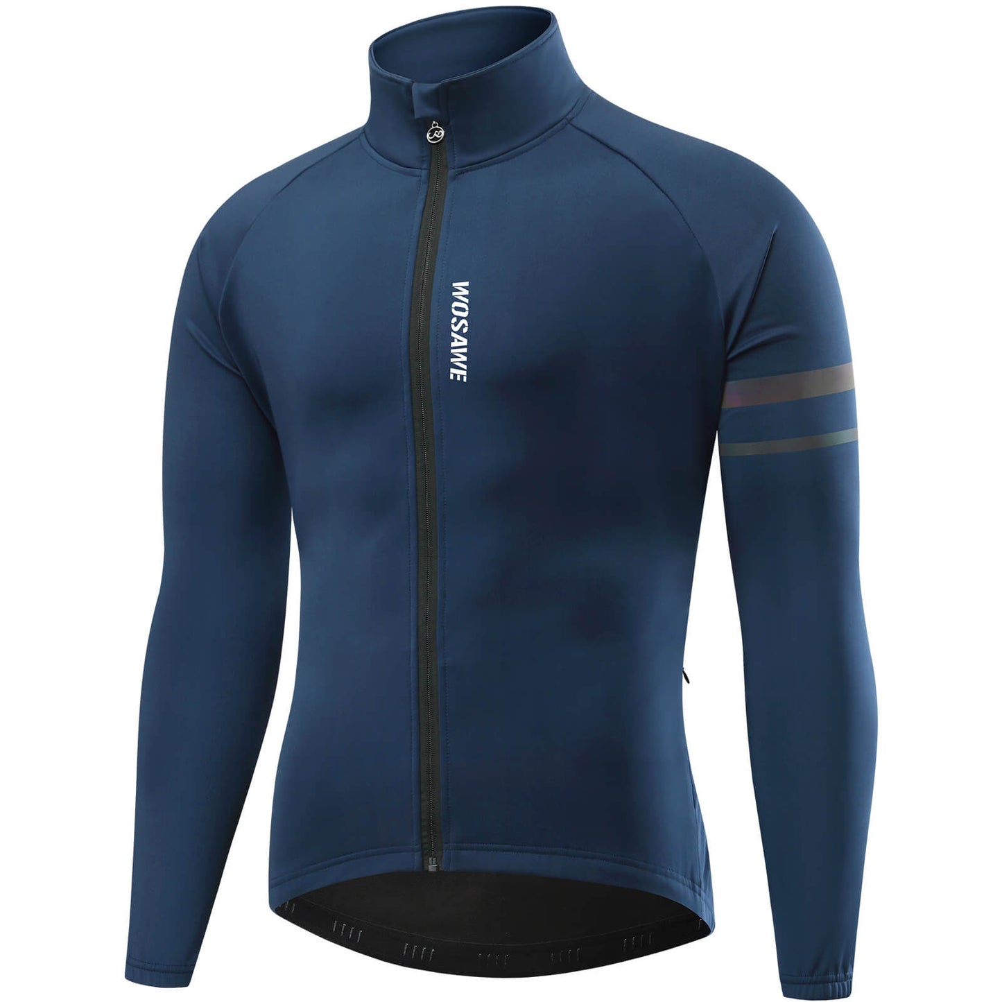 Men’s Outdoor Cycling Jacket – Windproof, Thermal Fleece, Reflective Coat for Autumn & Winter