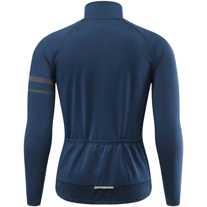 Men’s Outdoor Cycling Jacket – Windproof, Thermal Fleece, Reflective Coat for Autumn & Winter