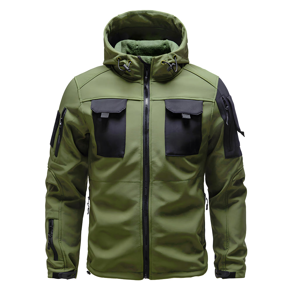 Men's Outdoor Tactical Jacket | Waterproof Hiking Jacket with Hood