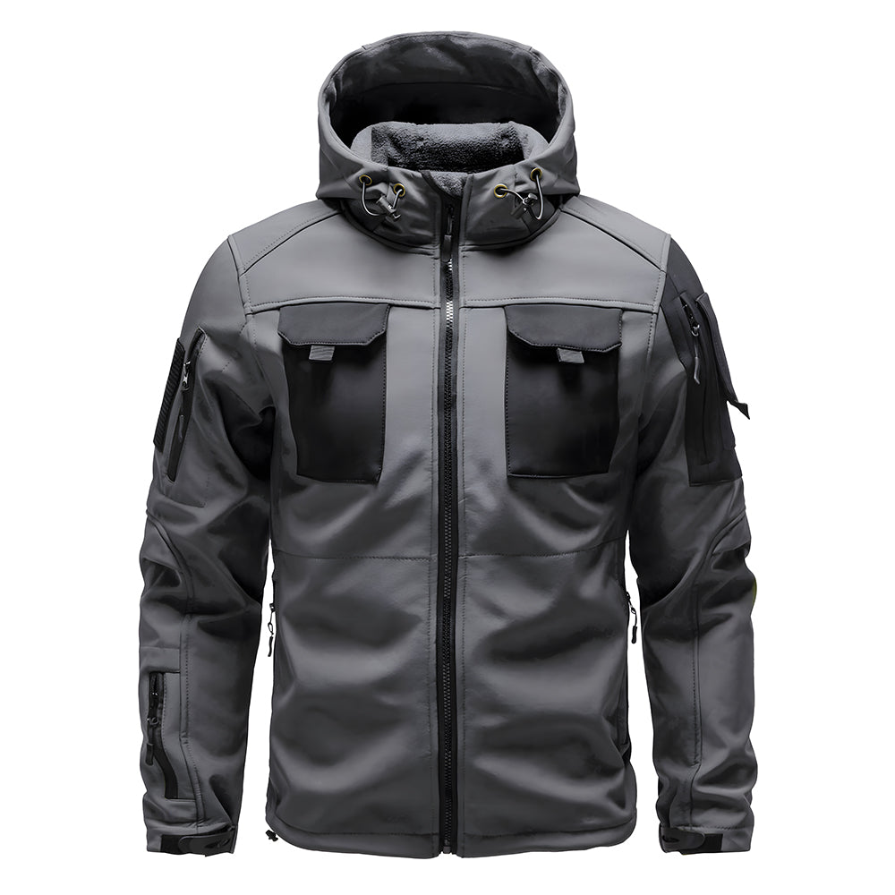 Men's Outdoor Tactical Jacket | Waterproof Hiking Jacket with Hood