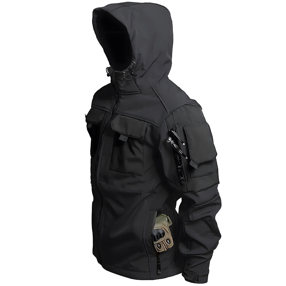 Men's Outdoor Tactical Jacket | Waterproof Hiking Jacket with Hood