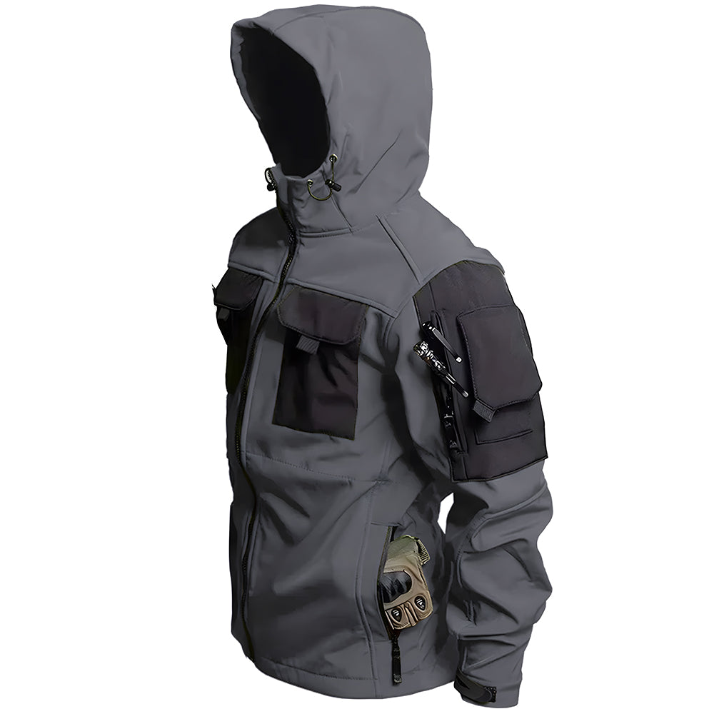 Men's Outdoor Tactical Jacket | Waterproof Hiking Jacket with Hood