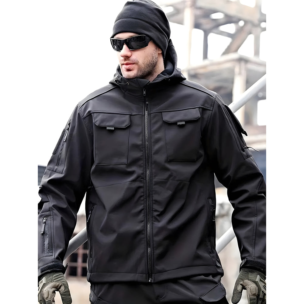 Men's Outdoor Tactical Jacket | Waterproof Hiking Jacket with Hood