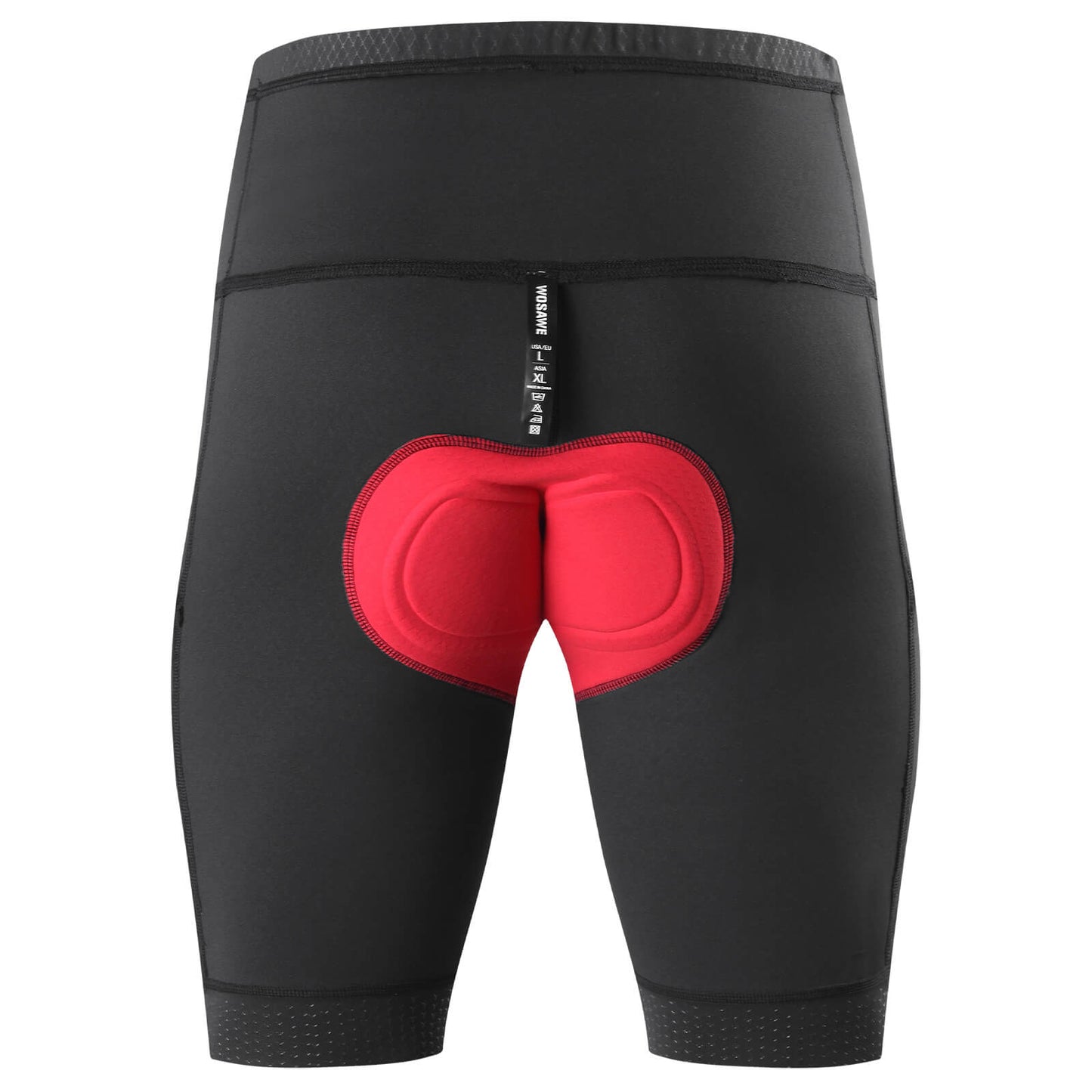 Men’s Padded Cycling Shorts with Pockets – High Waist Compression Bike Shorts