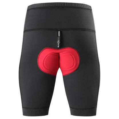 Men’s Padded Cycling Shorts with Pockets – High Waist Compression Bike Shorts