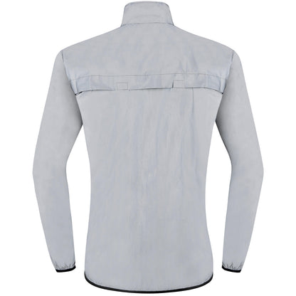 Men’s Reflective Cycling Jacket – Night Safety Windbreaker, Lightweight MTB Sport Coat