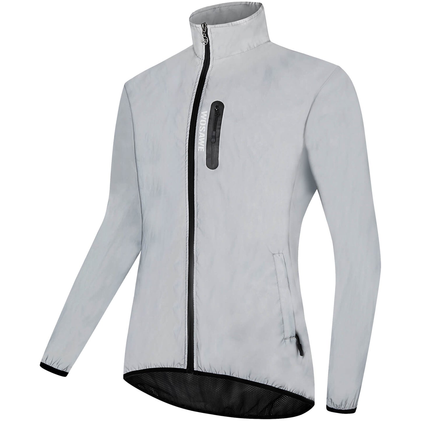 Men’s Reflective Cycling Jacket – Night Safety Windbreaker, Lightweight MTB Sport Coat