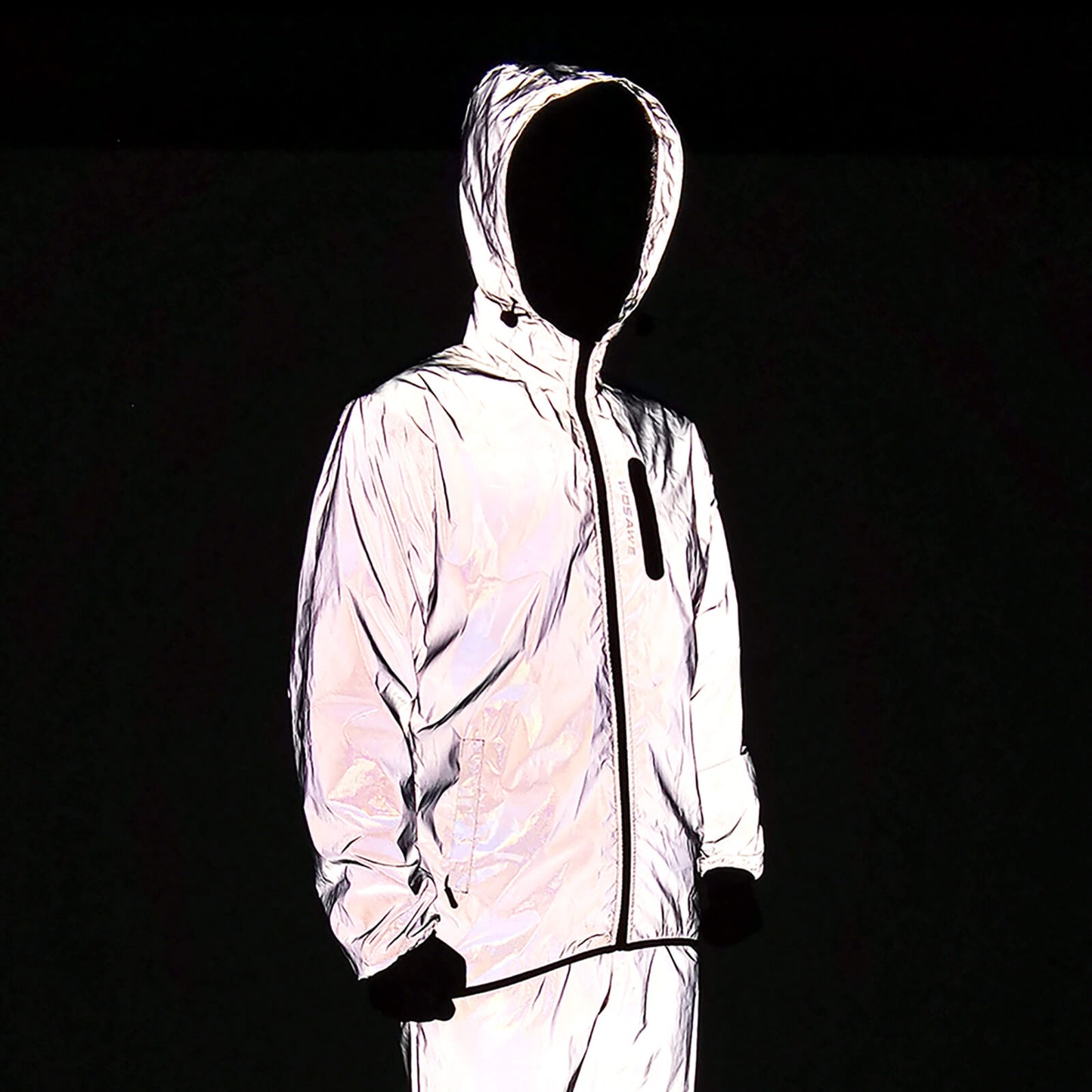 Men’s Reflective Cycling Jacket – Night Safety Windbreaker, Lightweight MTB Sport Coat