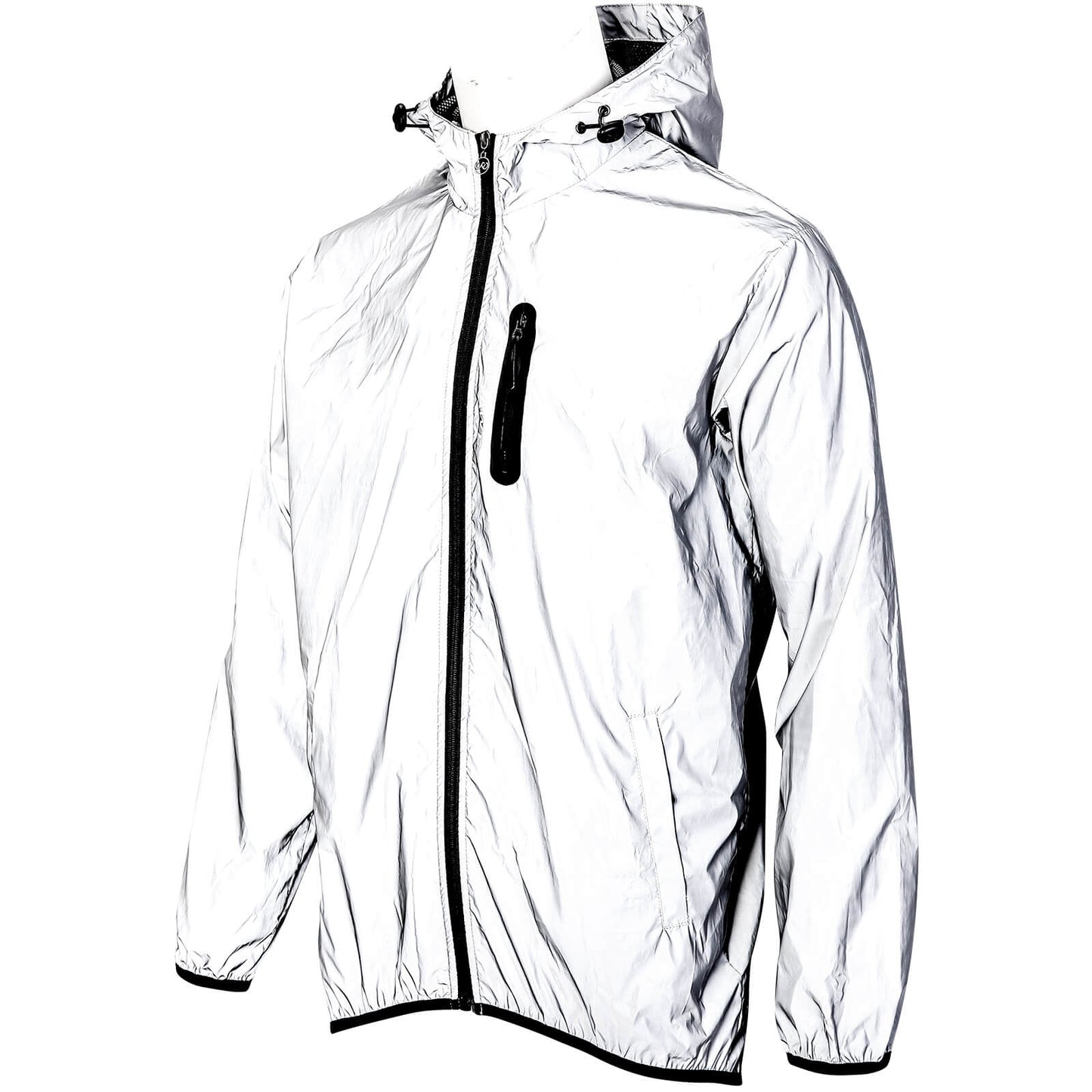 Men’s Reflective Cycling Jacket – Night Safety Windbreaker, Lightweight MTB Sport Coat