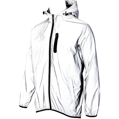 Men’s Reflective Cycling Jacket – Night Safety Windbreaker, Lightweight MTB Sport Coat