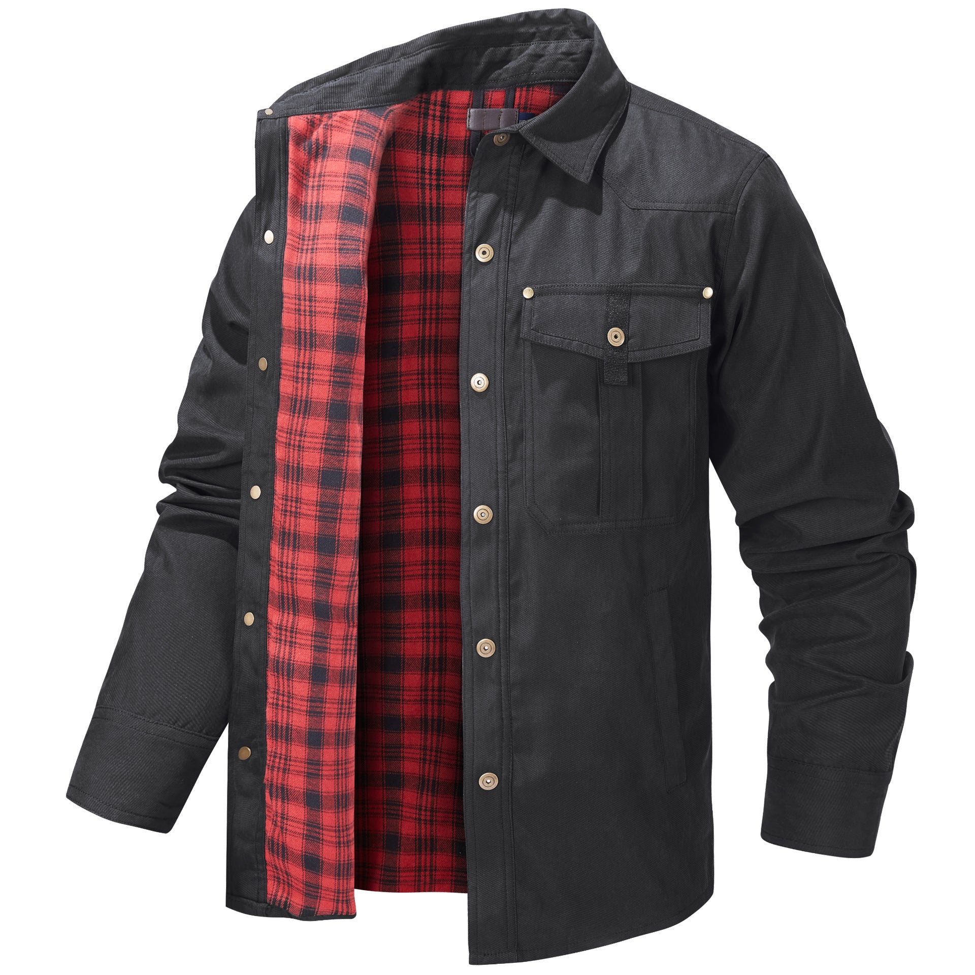 Men's Retro Western Style Flannel Casual Jacket