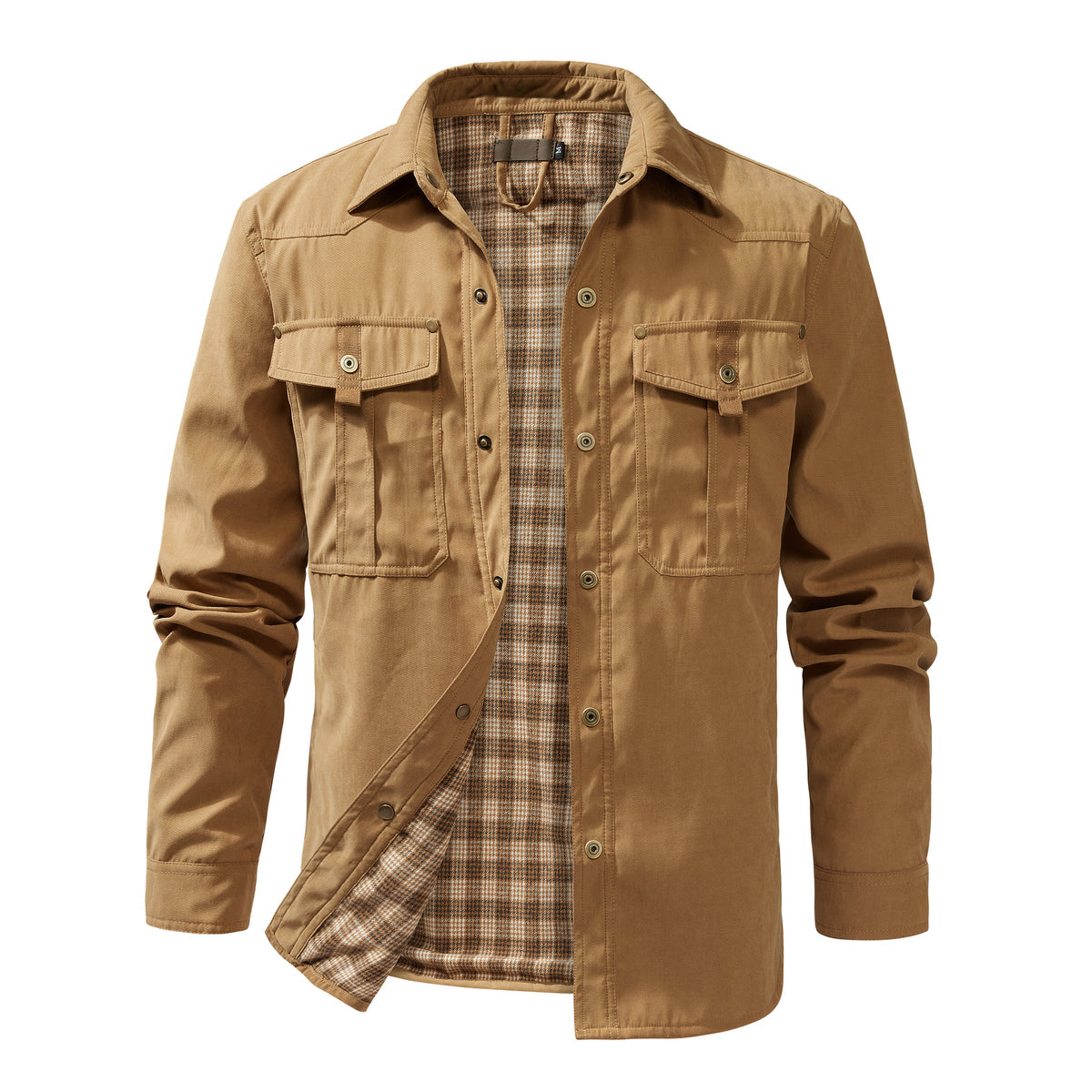 Men's Retro Western Style Flannel Casual Jacket