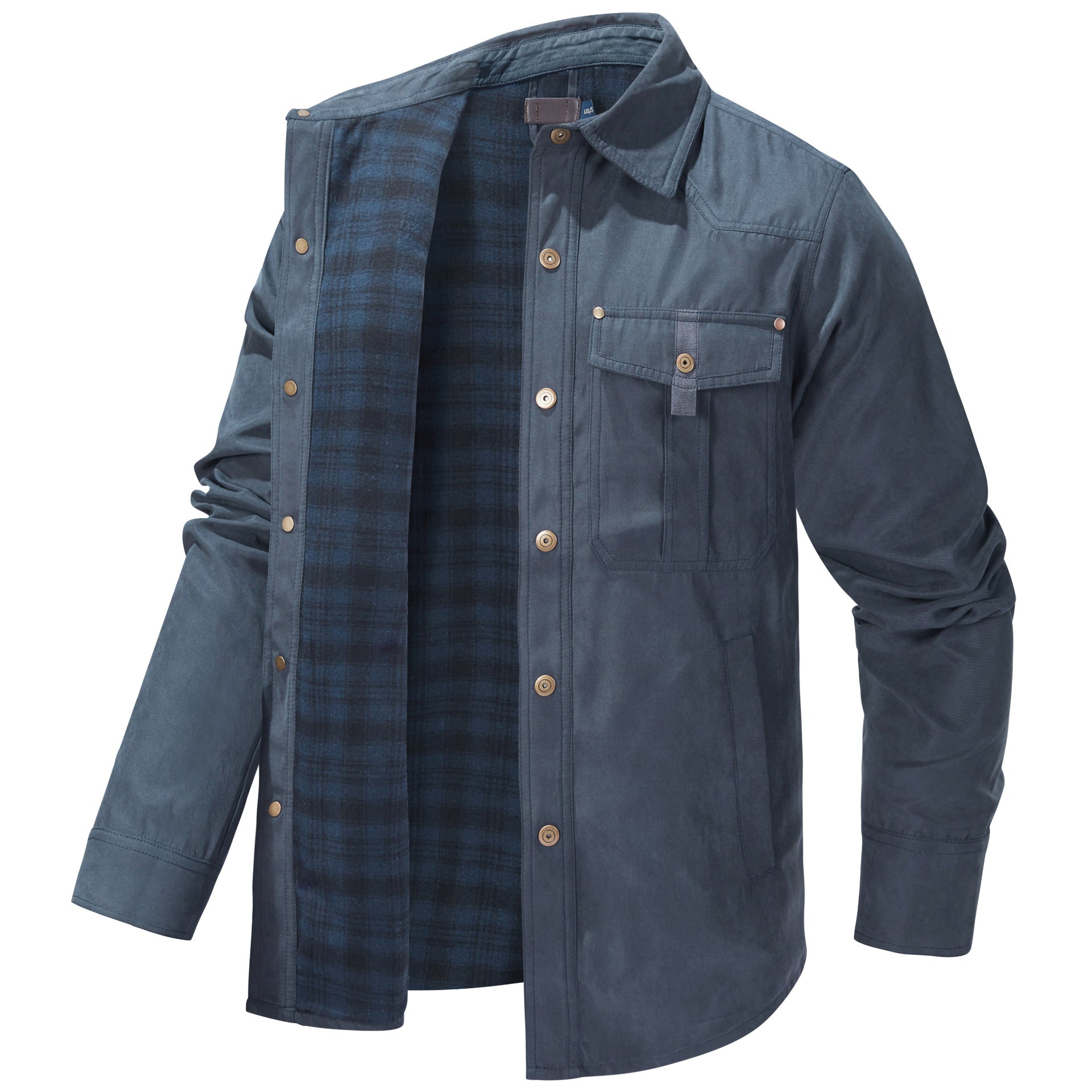 Men's Retro Western Style Flannel Casual Jacket