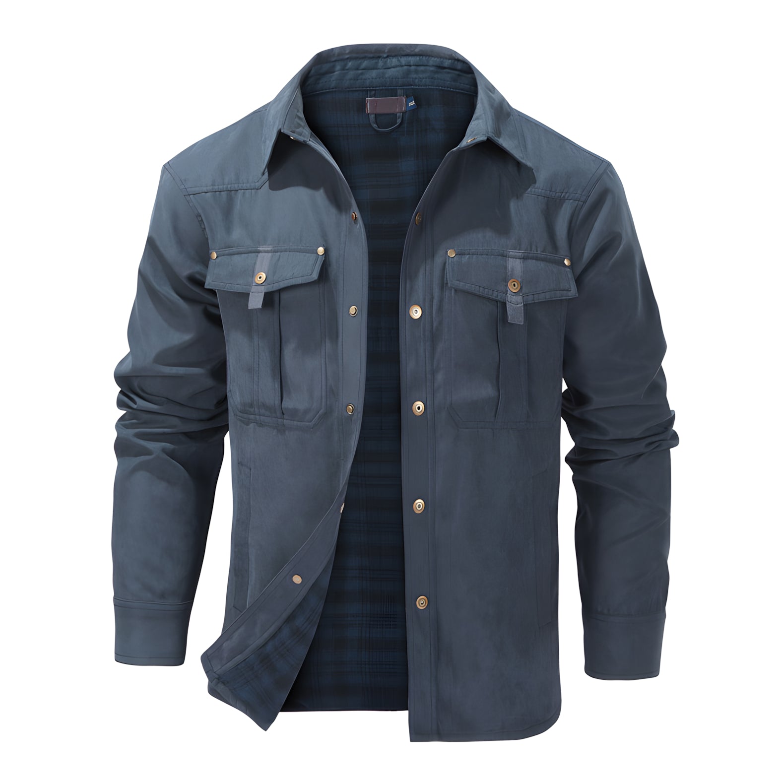 Men's Retro Western Style Flannel Casual Jacket