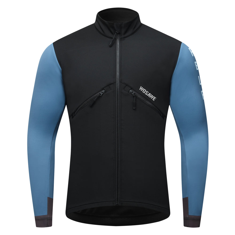 Men’s Thermal Cycling Jacket – Fleece-Lined with Windproof Front