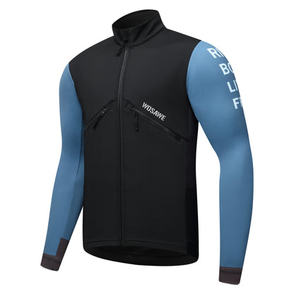 Men’s Thermal Cycling Jacket – Fleece-Lined with Windproof Front
