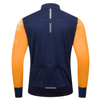 Men’s Thermal Cycling Jacket – Fleece-Lined with Windproof Front